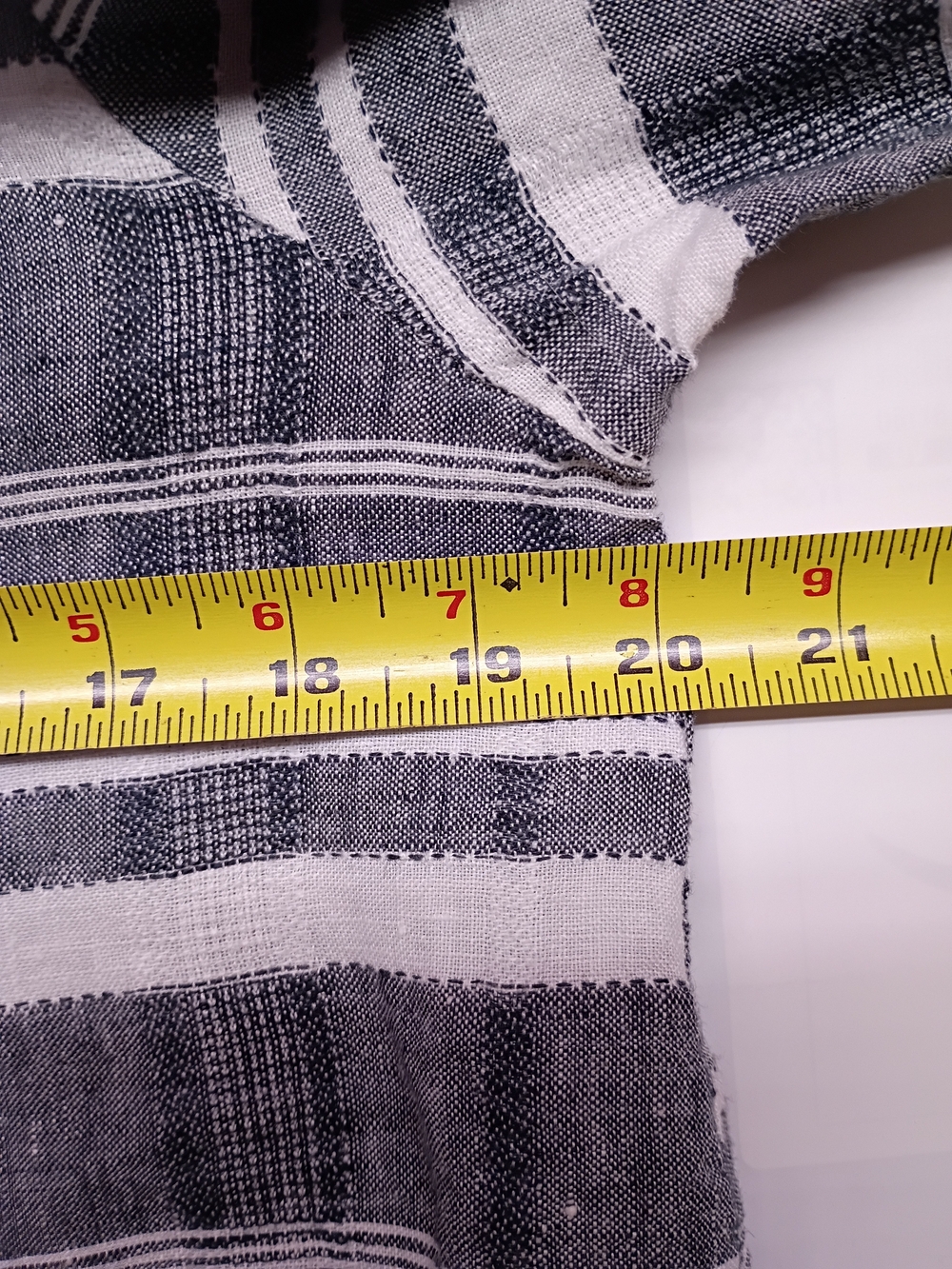 Linen Striped Button-Down Shirt - Picture 10 of 11